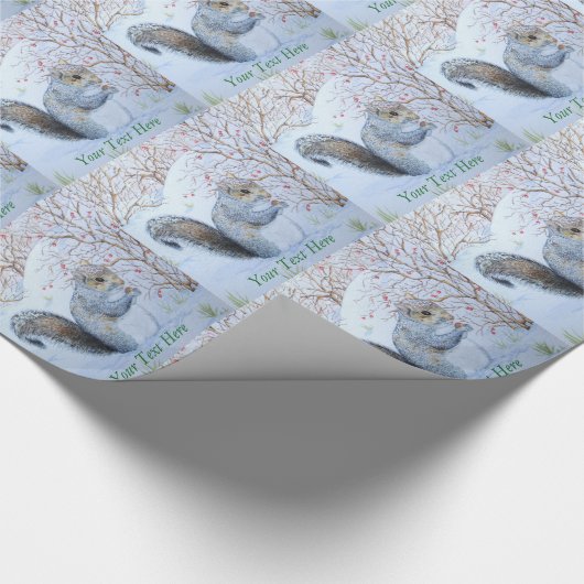 Niedliche Weihnachtsfeiern Geschenkpapier (Ecke)