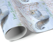 Niedliche Weihnachtsfeiern Geschenkpapier (Rolleneckpunkt)