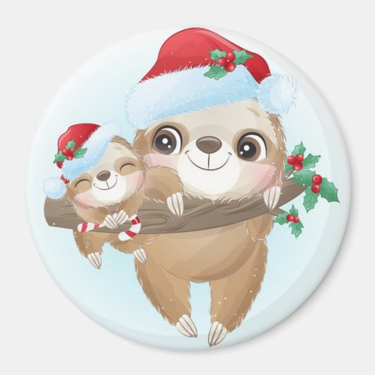 Niedliche Weihnachtsfeiern Magnet (Vorne)