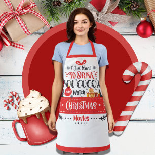 Niedliche Weihnachtsfeiern Moderne Typografie Schürze