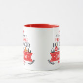 Niedliche Weihnachtsfeiern Moderne Typografie Tasse (Zentrum)