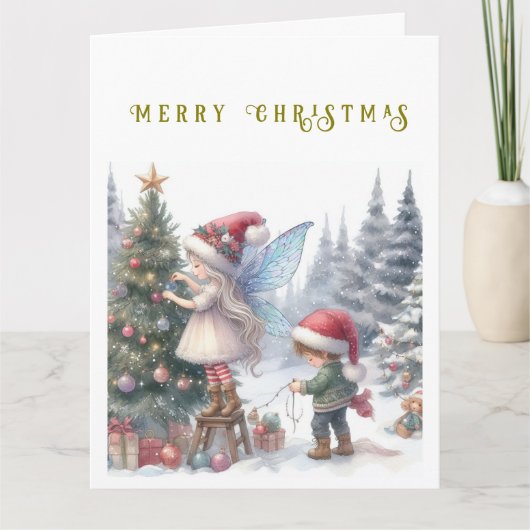 Niedliche Weihnachtsfeiern Weihnachtskarte Karte (Vorderseite)