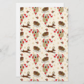 Niedliche Weihnachtsfeiertage Briefpapier (Vorne/Hinten)