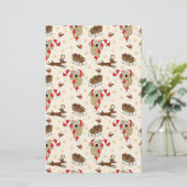 Niedliche Weihnachtsfeiertage Briefpapier (Stehend Vorderseite)