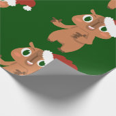 niedliche Weihnachtsfeiertage Capybara Geschenkpapier (Ecke)