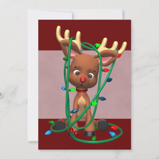 Niedliche Weihnachtsfeiertage Einladung (Vorderseite)