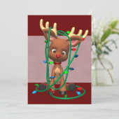 Niedliche Weihnachtsfeiertage Einladung (Stehend Vorderseite)