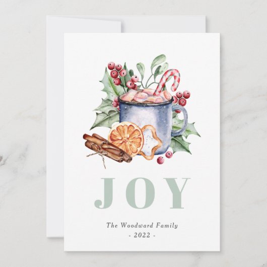 Niedliche Weihnachtsfeiertage Feiertagskarte (Vorderseite)