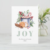 Niedliche Weihnachtsfeiertage Feiertagskarte (Stehend Vorderseite)