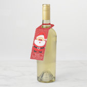 Niedliche Weihnachtsfeiertage Flaschenanhänger (Angewinkelt)