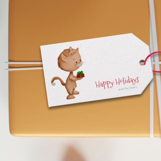 Niedliche Weihnachtsfeiertage Geschenkanhänger