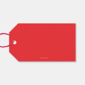 Niedliche Weihnachtsfeiertage Geschenkanhänger (Rückseite Horizontal)