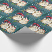 Niedliche Weihnachtsfeiertage Geschenkpapier (Ecke)