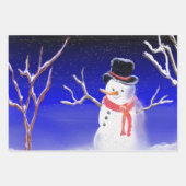 Niedliche Weihnachtsfeiertage Geschenkpapier Set (Vorderseite)