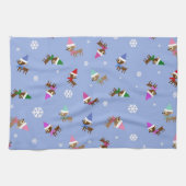Niedliche Weihnachtsfeiertage Geschirrtuch (Horizontal)