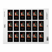 Niedliche Weihnachtsfeiertage Hund & Präsentiert V Adressaufkleber (Vorne)