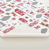 Niedliche Weihnachtsfeiertage im Weihnachtsmann Sherpadecke (3/4)