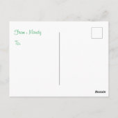 Niedliche Weihnachtsfeiertage in Corgi Postkarte (Rückseite)