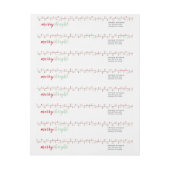 Niedliche Weihnachtsfeiertage in Rot und Grün (Bogen)