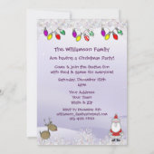 Niedliche Weihnachtsfeiertage in Santa Imitate Einladung (Rückseite)