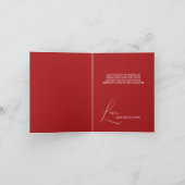 Niedliche Weihnachtsfeiertage Karte (Innenseite)