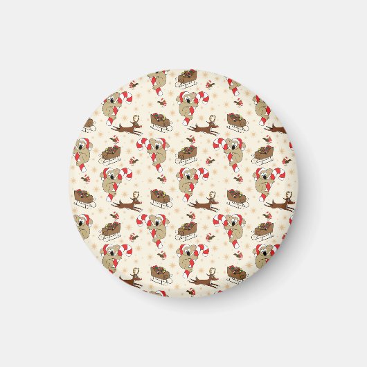 Niedliche Weihnachtsfeiertage Magnet (Vorne)