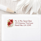 Niedliche Weihnachtsfeiertage mit Poinsettias (Insitu)