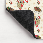 Niedliche Weihnachtsfeiertage Mousepad (Ecke)