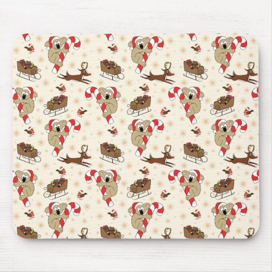 Niedliche Weihnachtsfeiertage Mousepad (Vorne)