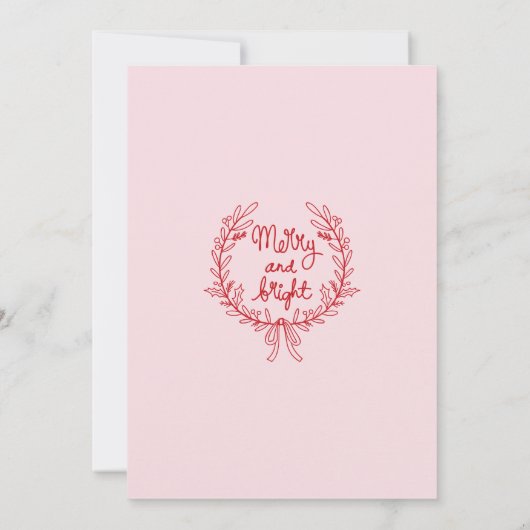 Niedliche Weihnachtsfeiertage Party Doodle Einladung (Rückseite)