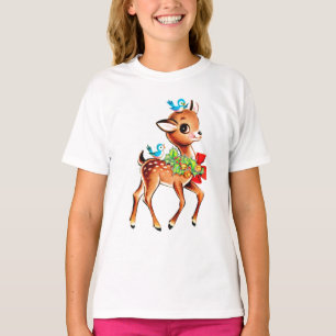 Niedliche Weihnachtsfeiertage Roter Bow Grüner Ho T-Shirt