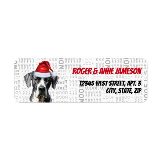 Niedliche Weihnachtsfeiertage Santa Dog Rücksendea (Vorne)