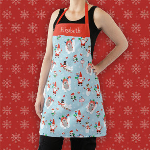 Niedliche Weihnachtsfeiertage Schürze