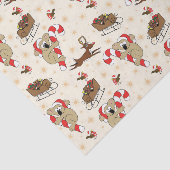 Niedliche Weihnachtsfeiertage Seidenpapier (Ausschnitt)