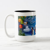 Niedliche Weihnachtsfeiertage Tasse für Winterspor (Links)