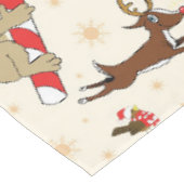 Niedliche Weihnachtsfeiertage Tischdecke (Schrägansicht)