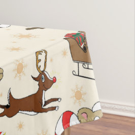 Niedliche Weihnachtsfeiertage Tischdecke