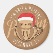 Niedliche Weihnachtsfeige Magnet (Vorne)