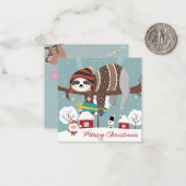 Niedliche Weihnachtsfeige Mitteilungskarte (Vorderseite/Rückseite Beispiel)