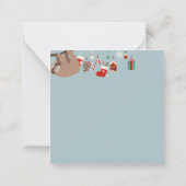 Niedliche Weihnachtsfeige Mitteilungskarte (Rückseite)