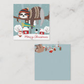 Niedliche Weihnachtsfeige Mitteilungskarte (Vorne/Hinten)