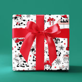 Niedliche Weihnachtsferien Kühe Geschenke Modernes Geschenkpapier