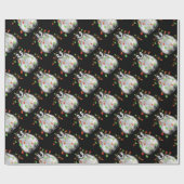 Niedliche Weihnachtsferien Pinguin fröhlich Tinkel Geschenkpapier (Flach)