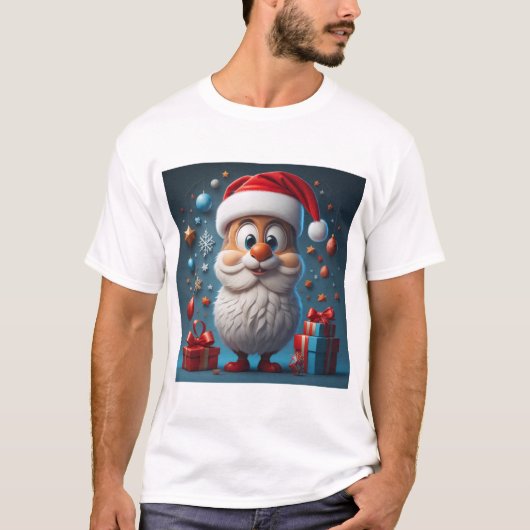 Niedliche Weihnachtsfeste T-Shirt (Vorderseite)