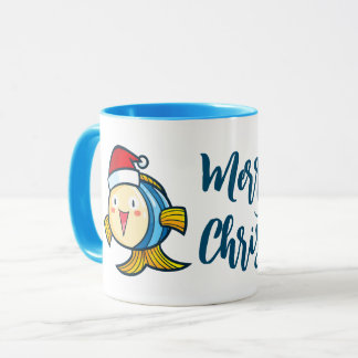 Niedliche Weihnachtsfische Tasse