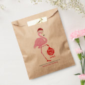 Niedliche Weihnachtsflamingos und Typografie Geschenktütchen (Versiegelt)