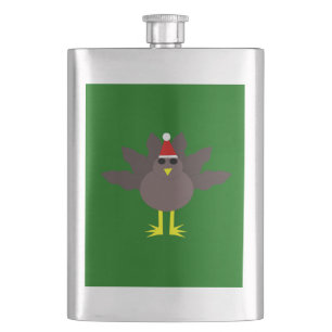 Niedliche Weihnachtsflaschen der Türkei Flachmann