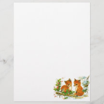 Niedliche Weihnachtsfoxen