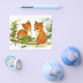 Niedliche Weihnachtsfoxen Flyer (Einzeln)