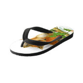 Niedliche Weihnachtsfoxen Kinderbadesandalen (Schrägansicht)